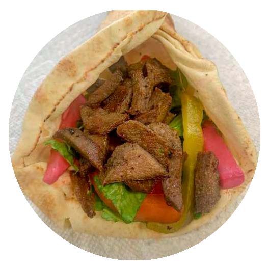 Beef Gyro Wrap Food from east food truck Toronto
