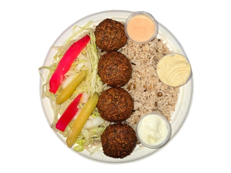 Falafel on the Rice Platter
