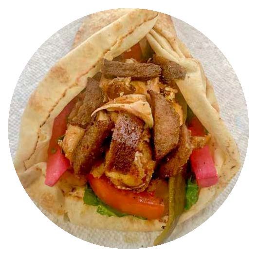 Mix Shawarma Wrap Food From East Food Truck Toronto